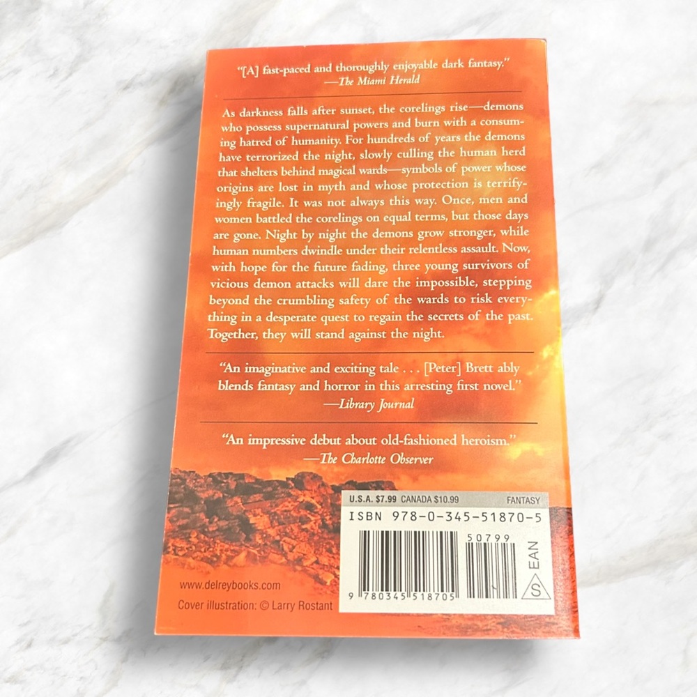 The Warded Man by Peter V. Brett New Paperback Dark fantasy fiction - Picture 4 of 4
